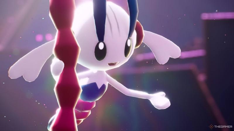 فلوئت با گل ابدی در حال دراز کردن دستش در بازی Pokemon Legends: Z-A. معرفی کارت های Mega Floette و Ange Floette