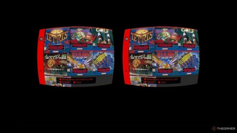 بازی Virtual Boy روی Switch بدون لوازم جانبی: کتابخانه Virtual Boy