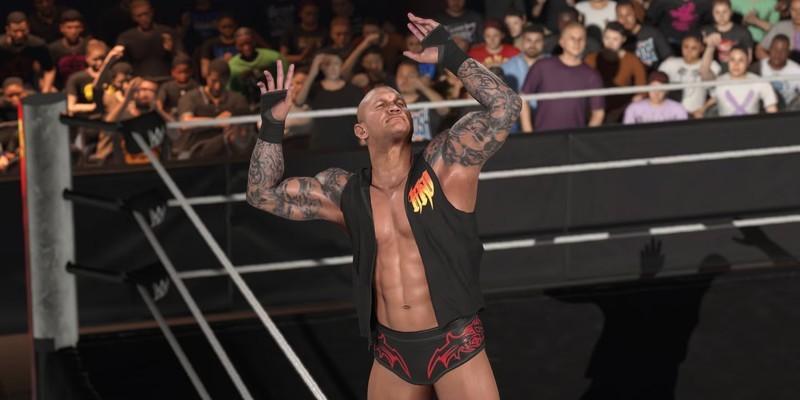 رندی اورتن در اسکرین شاتی از بازی WWE 2K26، از لیست بازی های مارس 2026.