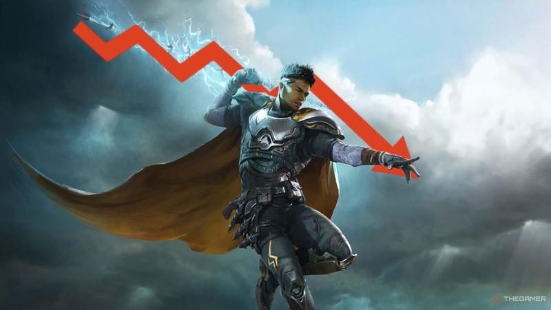 سقوط Highguard در استیم: شخصیت Highguard با نمودار نزولی