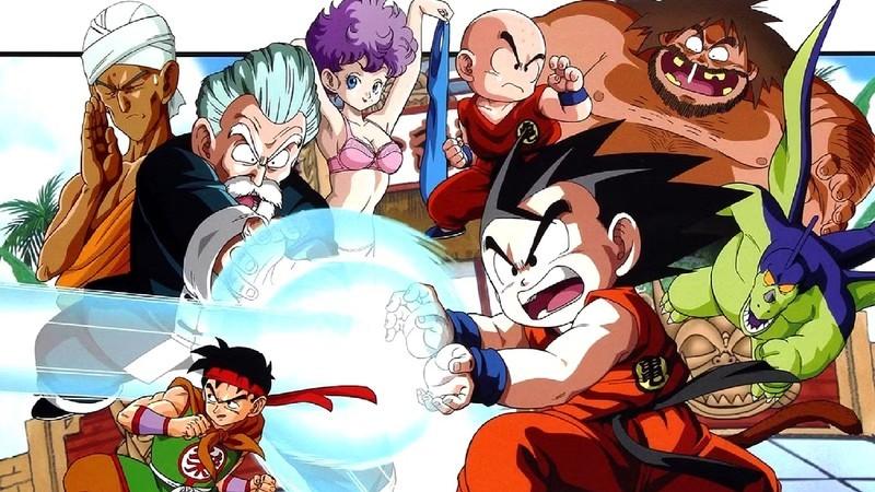 راه حل مشکل قدرت Dragon Ball: گوکوی کوچک در حال اجرای کامه-هامه-ها (Kamehameha) در تورنمنت رزمی Dragon Ball