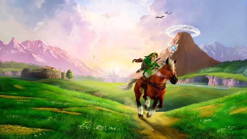 آرت رسمی بازی The Legend of Zelda: Ocarina of Time، یکی از بهترین بازی های رایگان The Legend of Zelda Switch