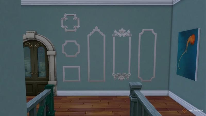 The Sims 4 A display of wall panels. The Sims 4 راهنمای خرید