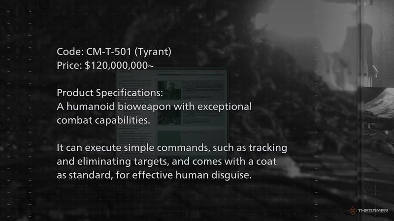 فایل بازی Resident Evil Requiem که قیمت هیولاهای Resident Evil و هزینه Mr X را جزئیات می دهد.