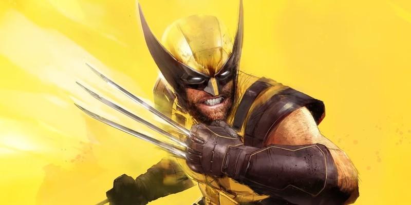 رقبای GTA 6: طرح روی جلد Marvel's Wolverine، با حضور لوگان در لباس زردش مقابل یک پس زمینه زرد.
