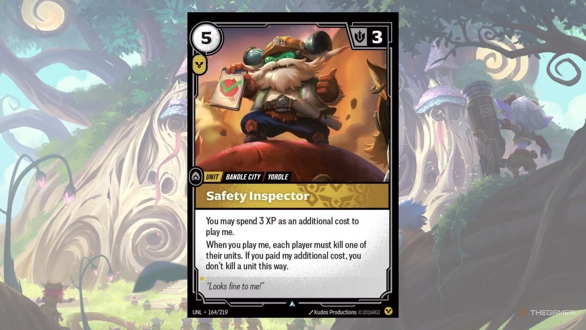 رونمایی و بررسی کارت Safety Inspector Riftbound در مجموعه جدید Unleashed