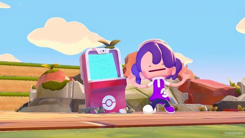 دیتو در حال دست تکون دادن کنار یه پی سی تو Pokemon Pokopia. Pokopia پرفروش ترین اسپین آف Pokemon