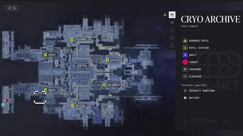Marathon Cryo Archive نکات - full map