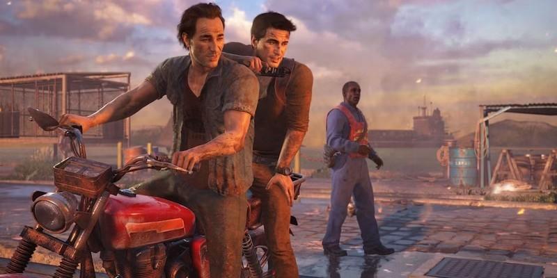 سم و نیت سوار بر موتور در Uncharted 4 A Thief's End، بحث Uncharted 5 شخصیت اصلی