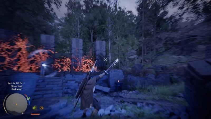 حل پازل Crimson Desert Duskwood Ruins - نمایی از پازل