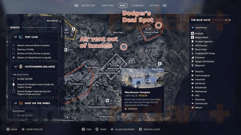 محل معامله داجر در Pilgrim's Peak، راهنمای Arc Raiders Dodger's Stash