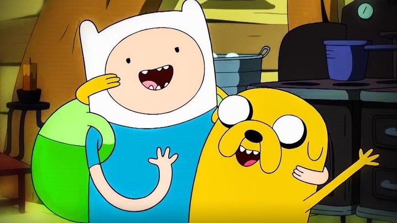 Finn and Jake در Adventure Time بهترین کارتون نتورک.