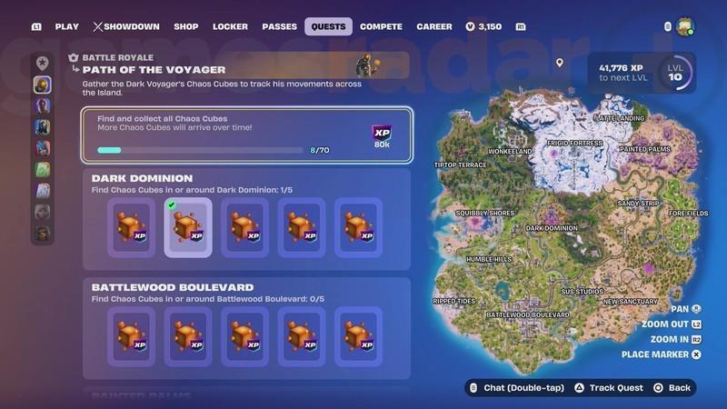 جوایز پیدا کردن Fortnite Chaos Cubes محل و پاداش