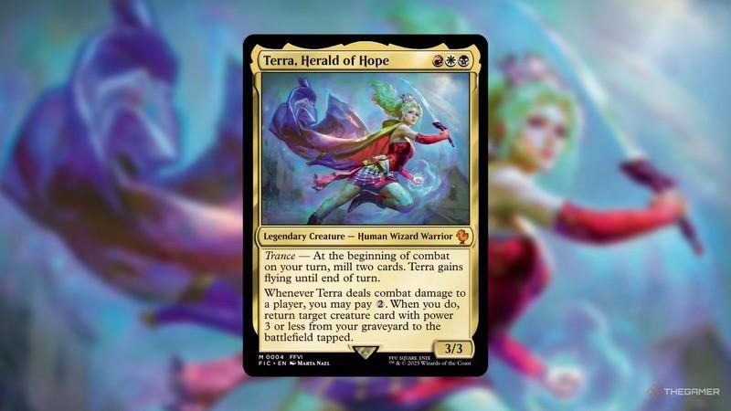 Terra, Herald of Hope MTG Card from Final Fantasy - بهترین دک های آماده Commander.