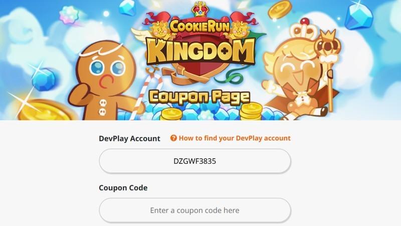وب سایت بازخرید کوپن Cookie Run Kingdom کد هدیه.