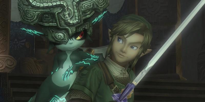 لینک و میدنا در بازی Zelda Twilight Princess بازسازی 4K