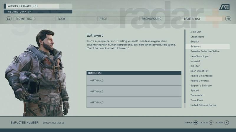 بهترین ویژگی های Starfield: ویژگی Extrovert