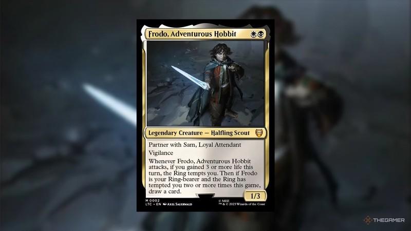 Frodo, Adventurous Hobbit MTG Card from Lord of the Rings - بهترین دک های آماده Commander.