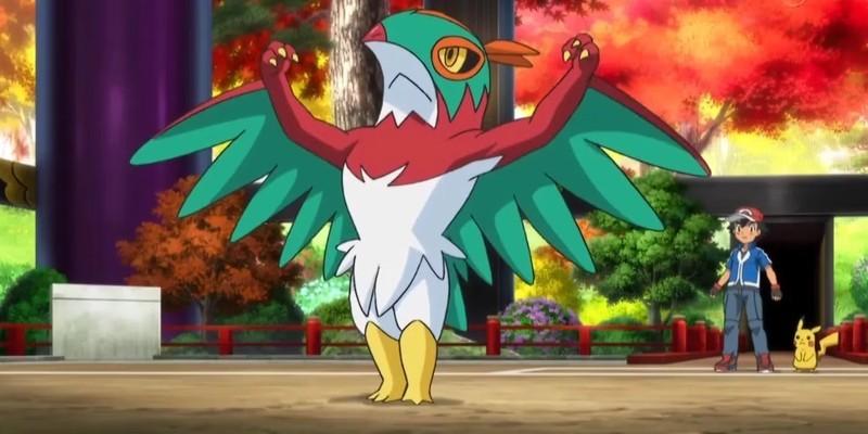 Hawlucha یکی از برترین Pokemon های Ash، یک مبارز قوی.