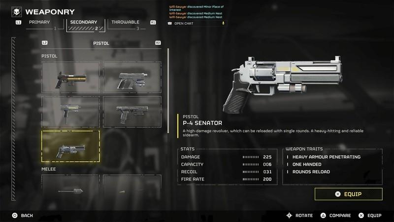 Helldivers 2 senator revolver stats - Helldivers 2 بهترین سلاح کمکی