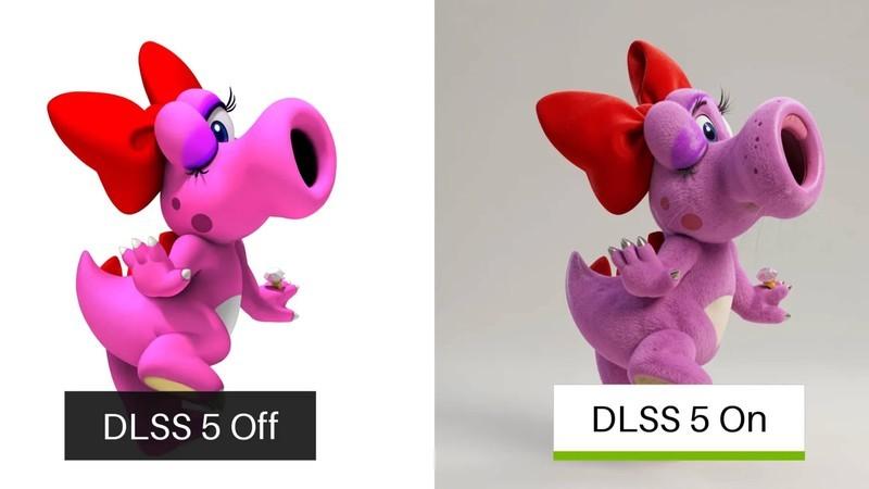 DLSS 5 و چهره شخصیت ها: بیردو از سری بازی های Mario بعد از فیلتر