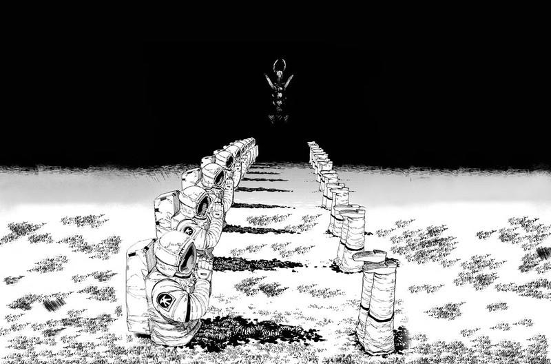 Chainsaw Man: فضانوردان در حال دعا، یکی از معروف ترین پنل های مانگا