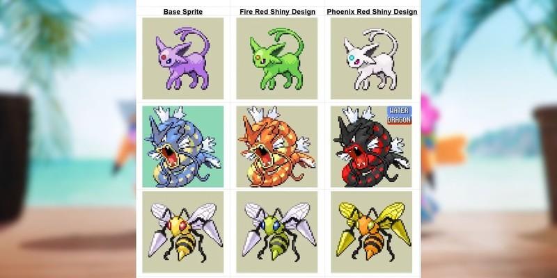 پوکمون های شاینینگ در نسخه هک Pokémon Phoenix Red