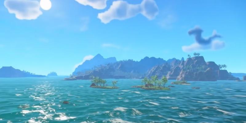 ابری به شکل اژدها در بازی Pokémon Winds and Waves که نمادی از تلاش برای Pokémon Winds & Waves: اصلاح اشتباهات در طراحی جهان بازی است.