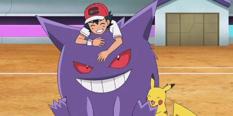 آغوش کشیدن گنگار توسط اش در انیمه Pokemon - توضیح غلط Logan Paul درباره Gengar