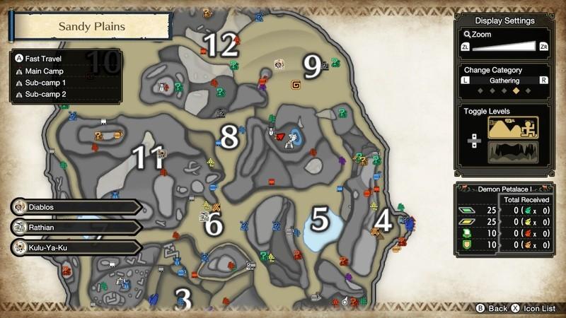 Rock Roses در Monster Hunter Rise اقلام درخواست