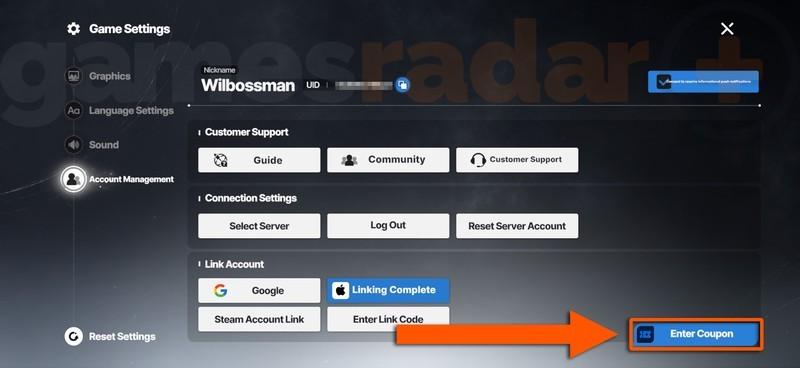 نحوه دسترسی به منوی کوپن برای استفاده از کد هدیه Star Savior