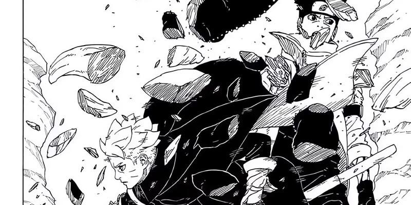 بوروتو علیرغم هشدار کوجی به ماتسوری حمله می کند، با یکی از جوتسوهای جدید و قوی Boruto