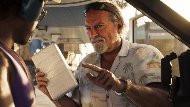 برایان هدر با یک بسته کوکائین در GTA 6 - Rockstar زمان بندی انتشار