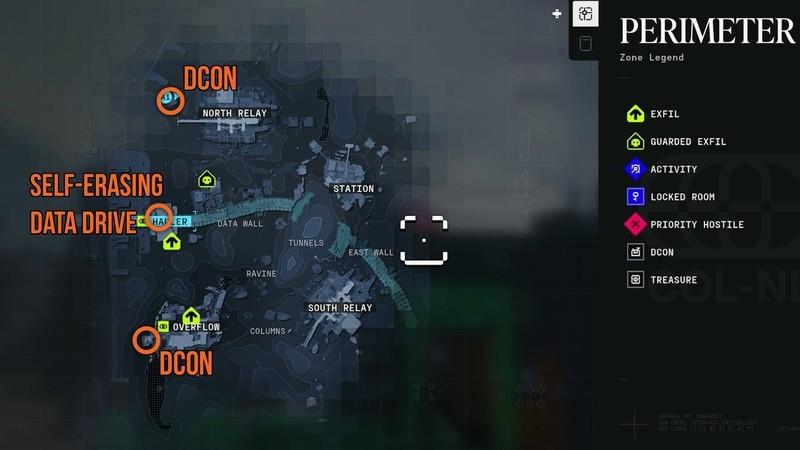 محل درایو داده خود-پاک شونده برای راهنمای قرارداد Marathon Equitable Distribution 1 Traxus که روی نقشه علامت گذاری شده