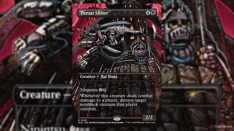 معرفی Secret Lair MTG Teenage Mutant Ninja Turtles - کارت Rat Ninja