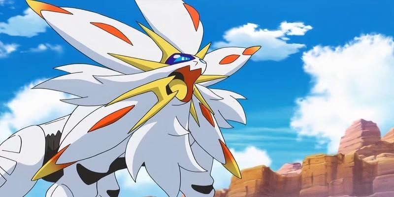 Solgaleo، یکی از برترین Pokemon های Ash (Nebby)، در حال فریاد زدن.