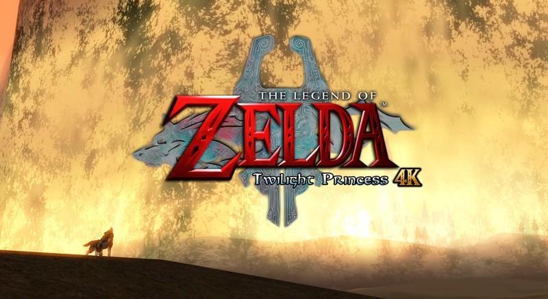 تصویر کارت عنوان بازی Zelda Twilight Princess بازسازی 4K که کیفیت بهبود یافته را نشان می دهد