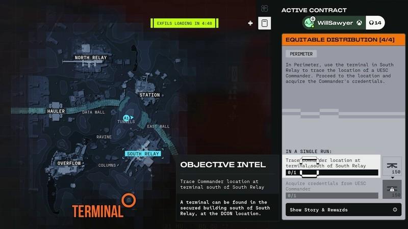 ترمینال برای راهنمای قرارداد Marathon Equitable Distribution 4 Traxus جهت فراخوانی فرمانده UESC