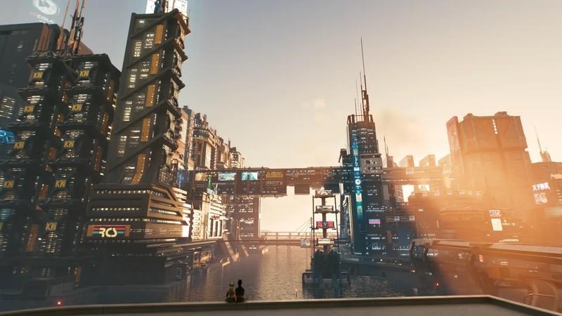 تصویر Night City در Cyberpunk 2077 بالاترین گرافیک با مادهای جدید