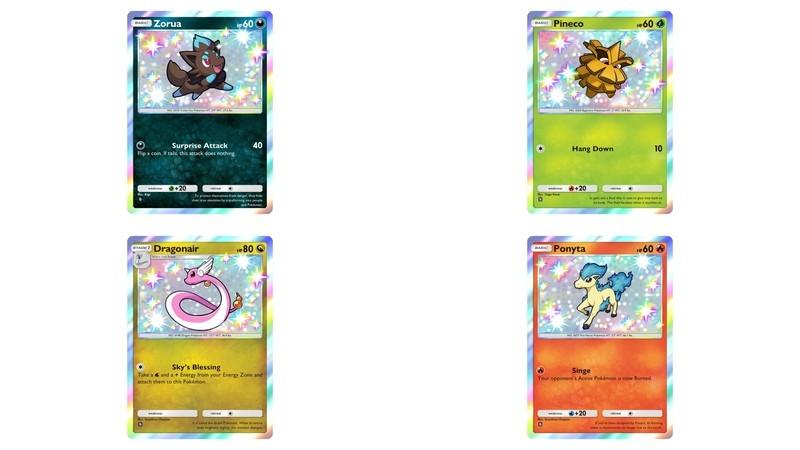 کارت های شاینی کمیاب از بازی Pokemon TCG Pocket Mega Shine.