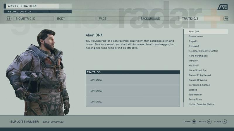 بهترین ویژگی های Starfield: ویژگی Alien DNA