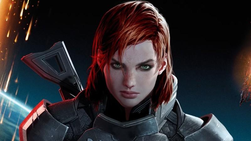 مرگ Commander Shepherd در Mass Effect 3: آرت رسمی Mass Effect که FemShep رو در فضا و جلوی کره زمین نشان می دهد.