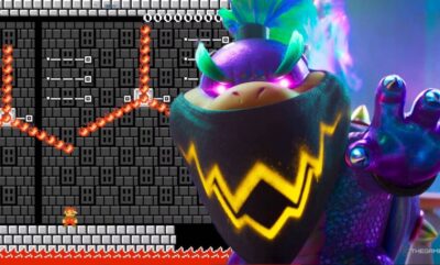 سیستم امنیتی فیلم Super Mario Galaxy در چالش Bowser Jr Mario Maker 2