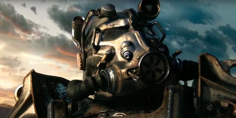 A Brotherhood of Steel Knight in Fallout Power Armor