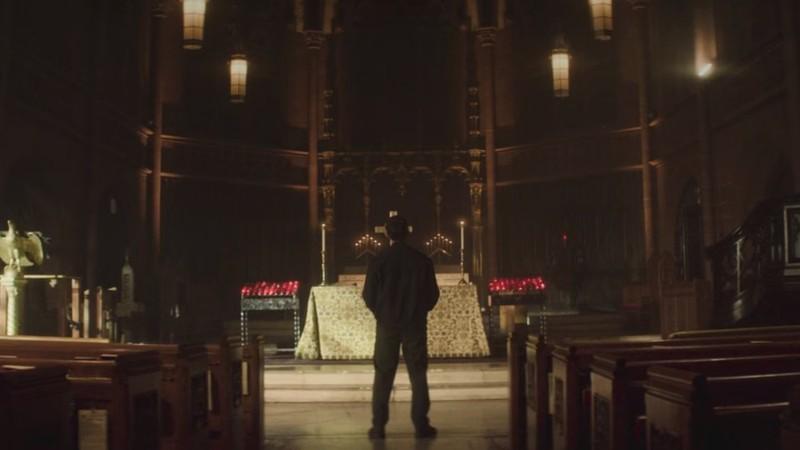 ایسترگ و ارجاعات Daredevil: Born Again: Bullseye در کلیسای کلینتون