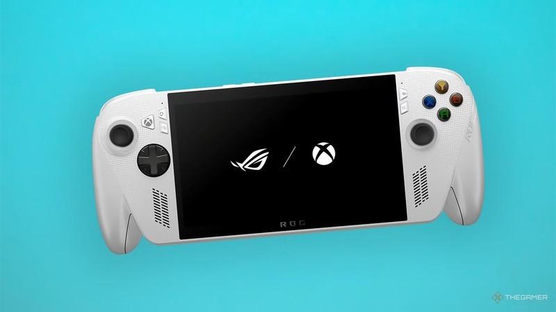 ROG Xbox Ally و کاهش قیمت Xbox Ally روی یک پس زمینه آبی.