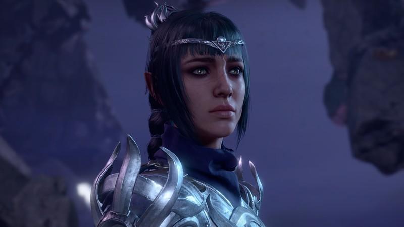 شادوهارت (Shadowheart) نگران در بازی Baldur's Gate 3 پس از نصب Baldur's Gate 3 ماد مرگ دائمی.