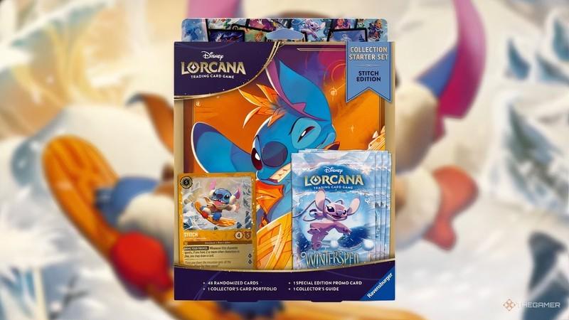 ست استارتر Stitch Winterspell بازی Disney Lorcana - راهنمای جمع آوری Disney Lorcana.