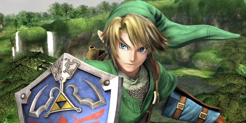 لینک از بازی The Legend of Zelda جلوی محل ماهیگیری در Zelda Twilight Princess برای کامپیوتر